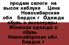 продам сапоги  на высок каблуке  › Цена ­ 3 500 - Новосибирская обл., Бердск г. Одежда, обувь и аксессуары » Женская одежда и обувь   . Новосибирская обл.,Бердск г.